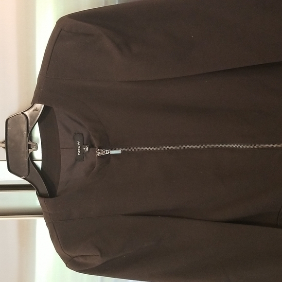 💕DREW💕 Cape Zip Up Blazer Black Small S - Picture 4 of 9